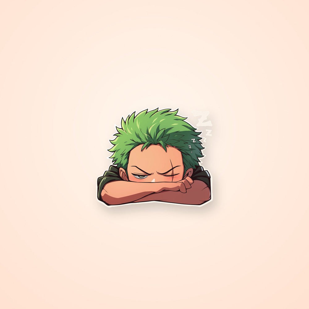 Zoro Resting Funny One Piece Sticker