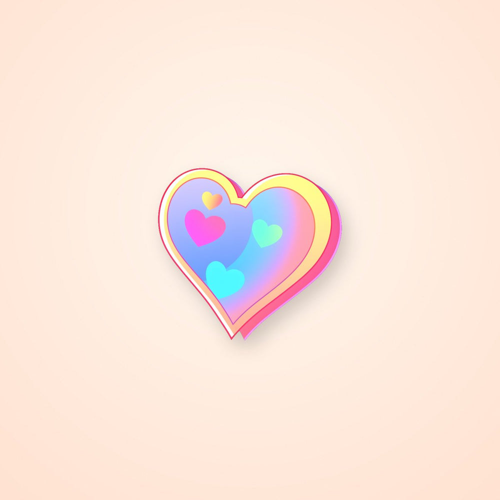 Aesthetic Pastel Heart Sticker