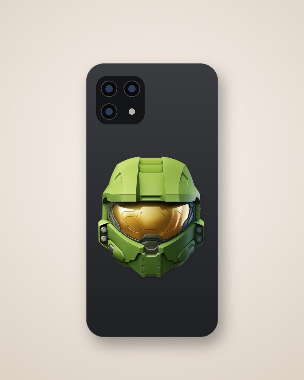 Aesthetic Green Master Chief Helmet Sticker