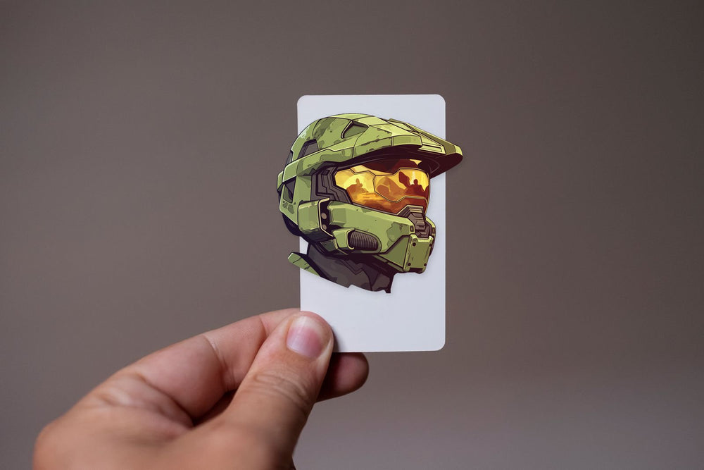 Halo Master Chief Helmet Iconic Visor Sticker
