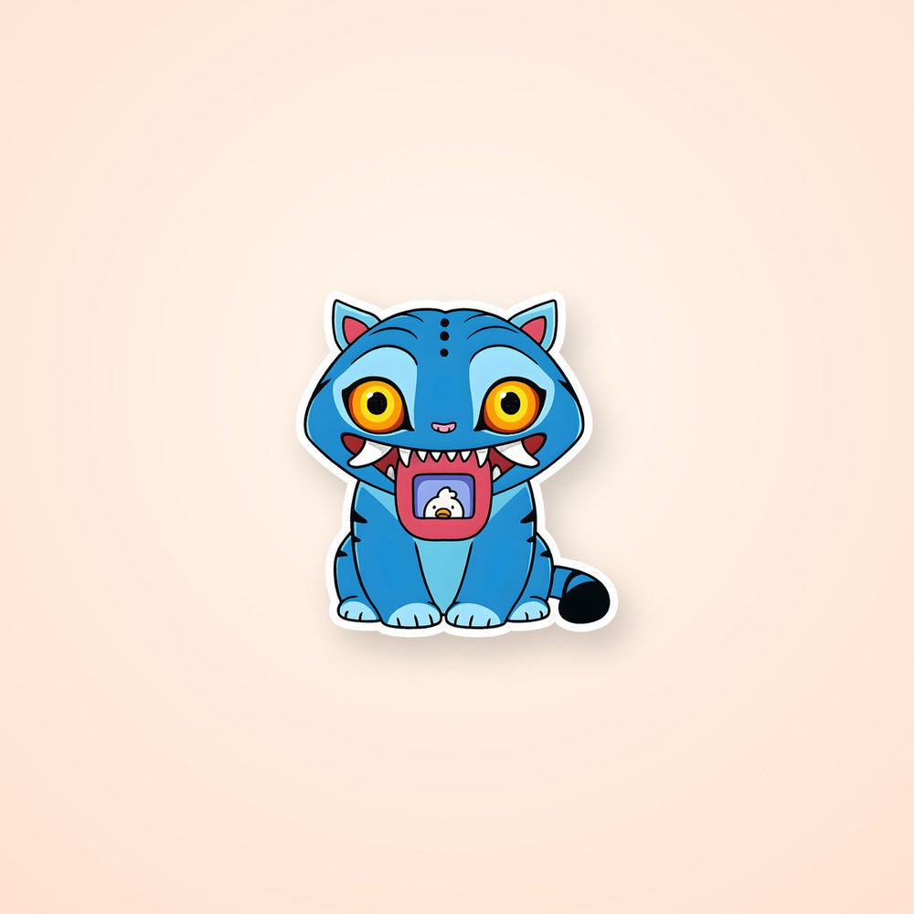 Kpop Demon Hunters Derpy Tiger Cute Sticker