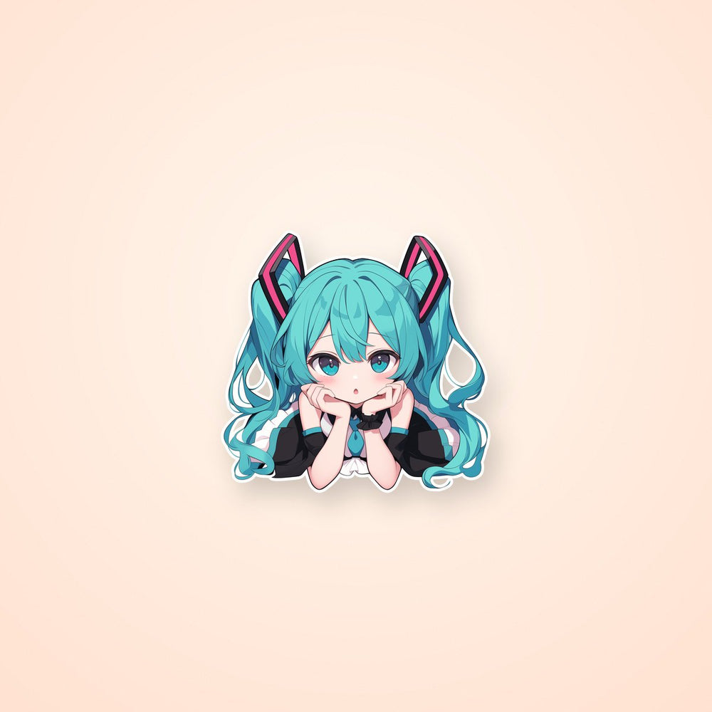 Hatsune Miku Cute Anime Girl Clipart Sticker