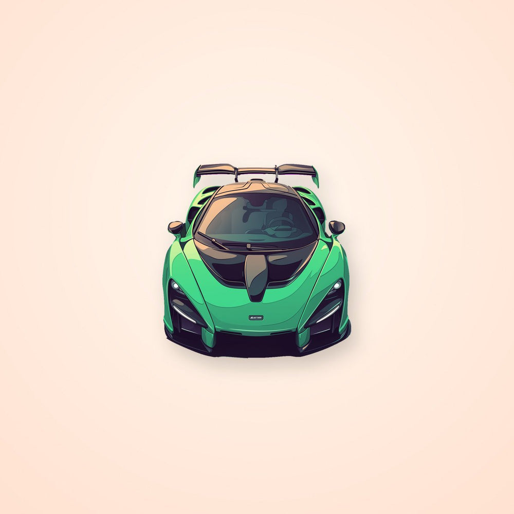 Mclaren Senna Front View Sticker