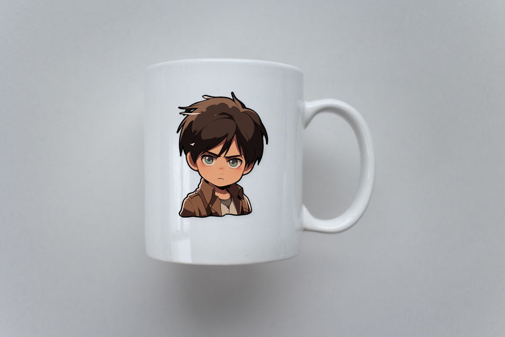 Aot Serious Cute Eren Yeager Kid Sticker