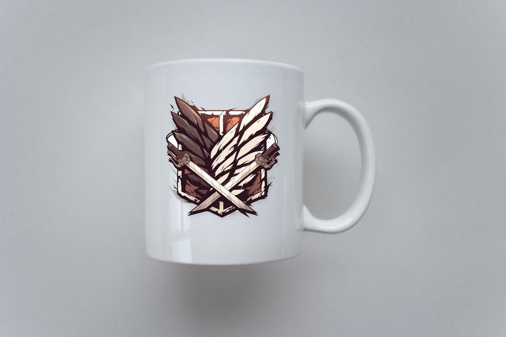 Aot Crossed Blades Emblem Sticker