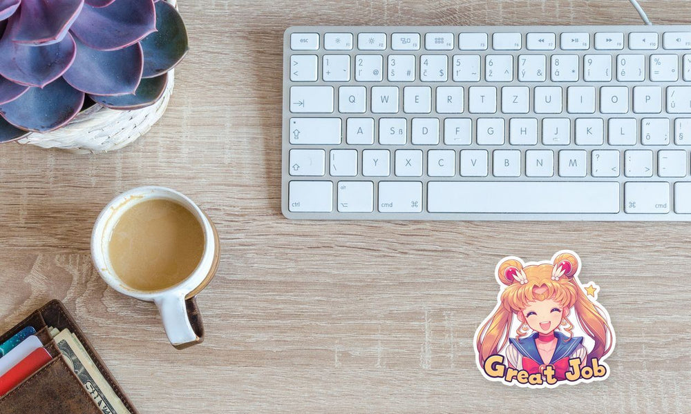 Happy Sailor Moon Great Job Sticker