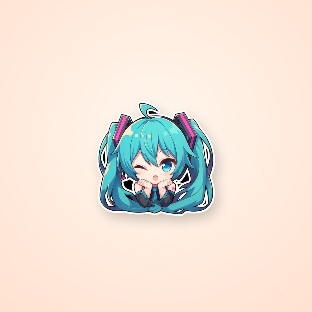 Hatsune Miku Chibi Anime Sticker