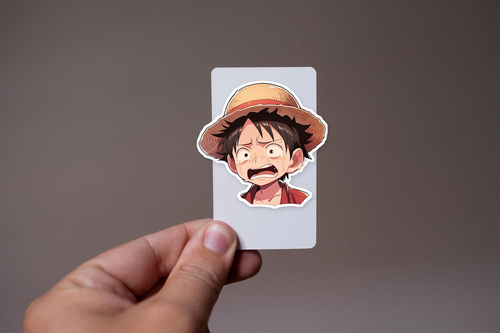 Crying Monkey D. Luffy One Piece Sticker