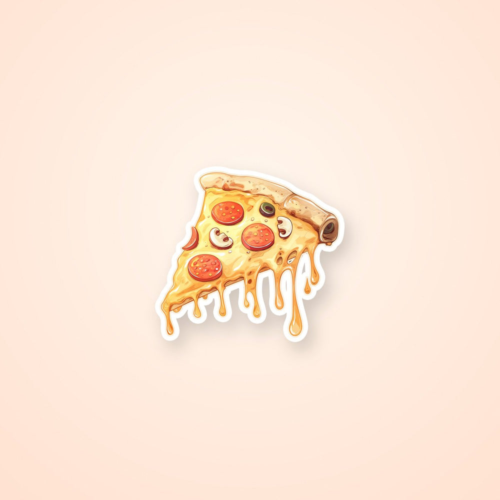 Melting Pepperoni Pizza Slice Sticker