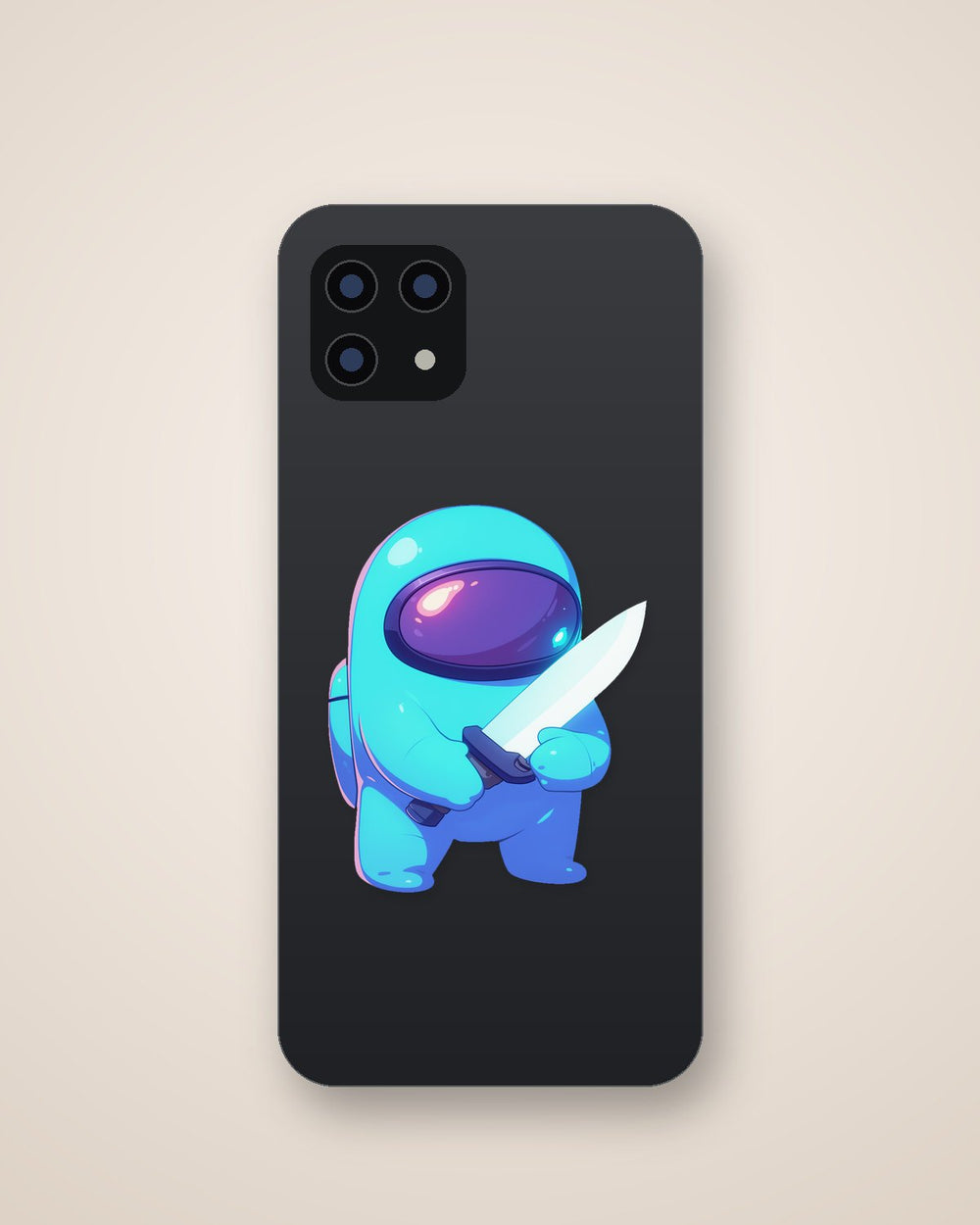 Among Us Impostor Glowing Knife Sticker