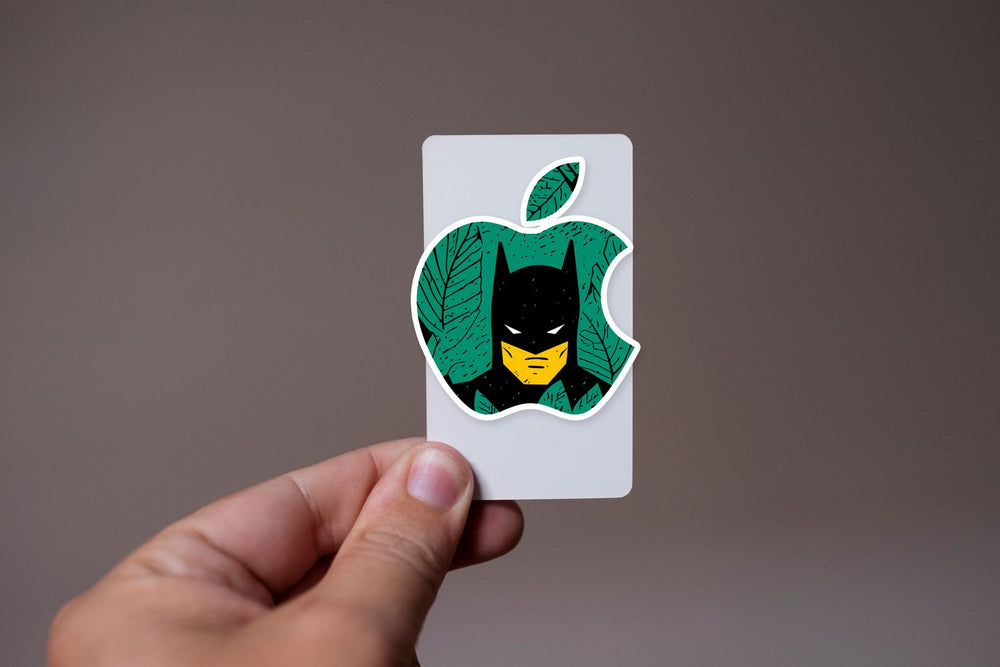 Vintage Apple Batman Sticker