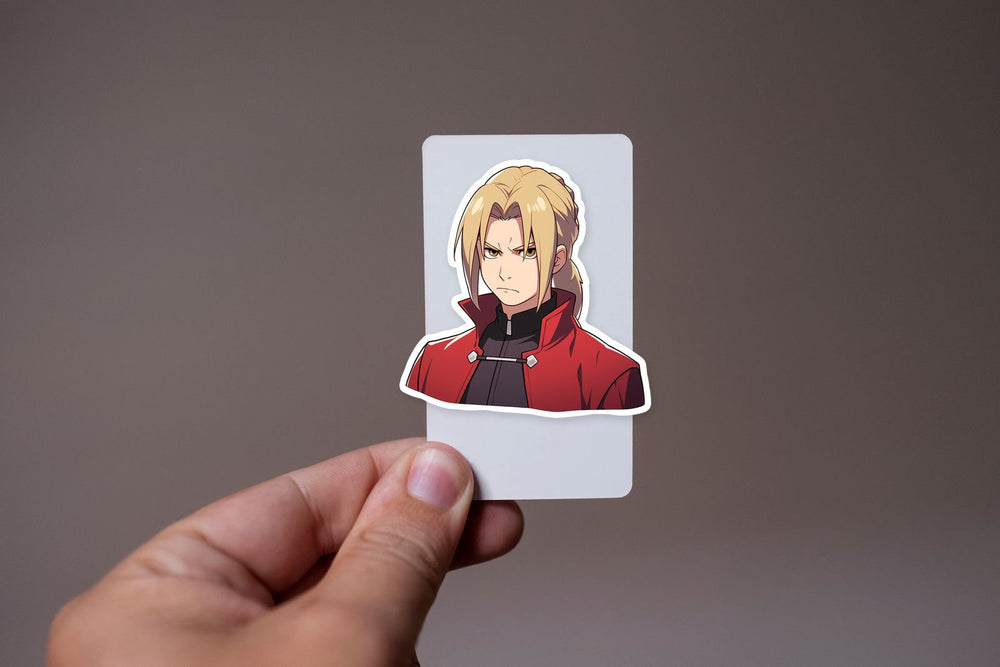 Serious Edward Elric Anime Sticker