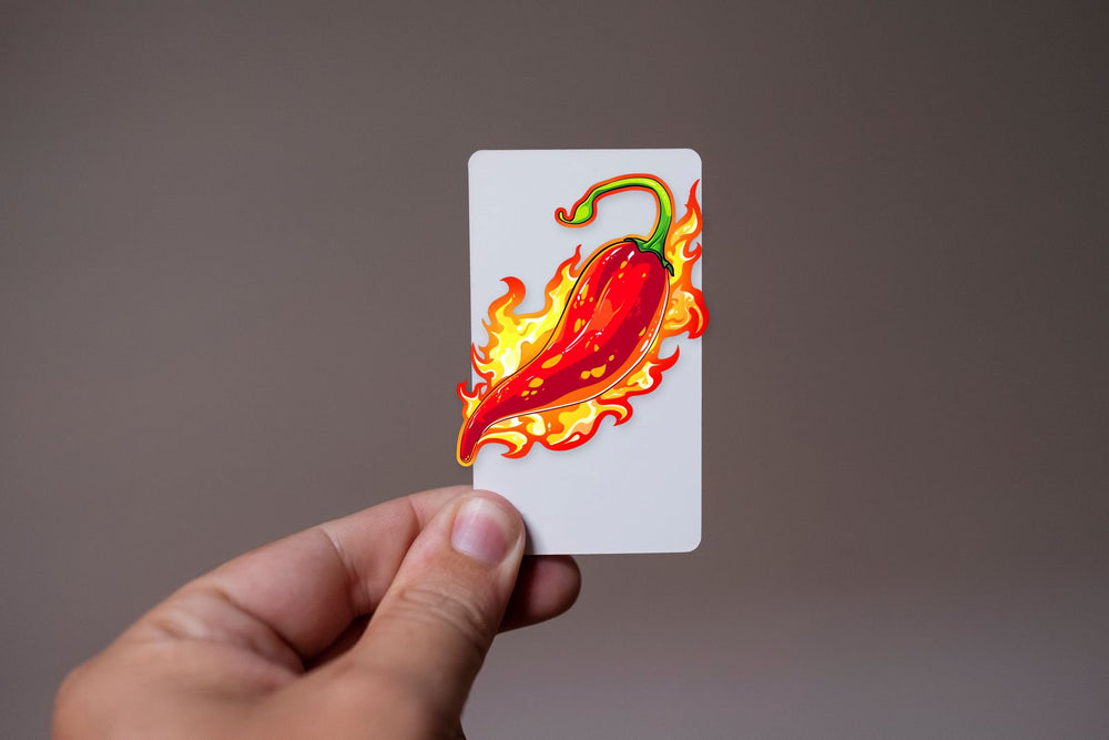 Fiery Hot Chili Pepper Sticker