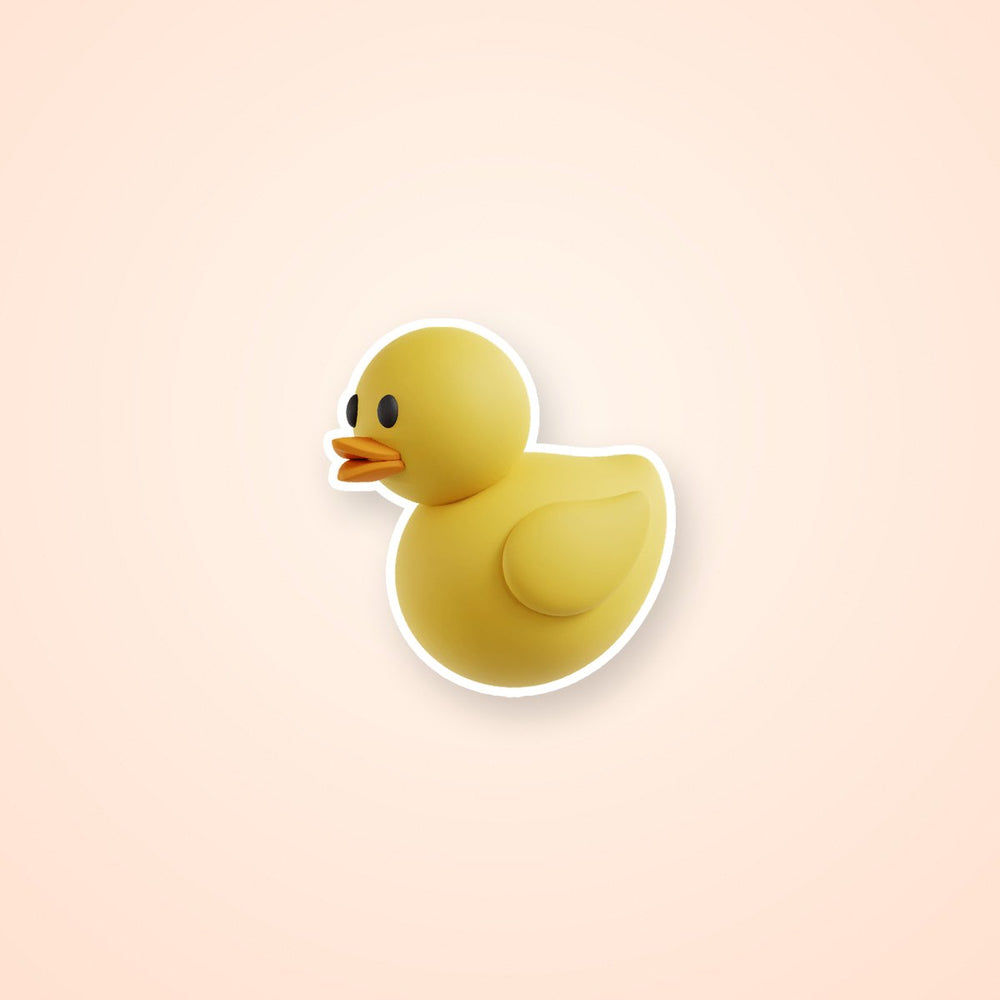 Cute Yellow Rubber Duck Sticker