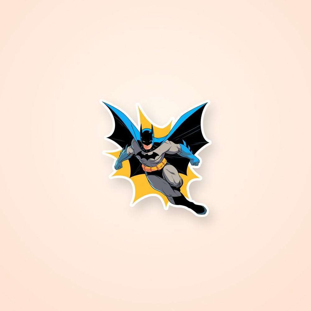 Batman Action Pose Comic Sticker