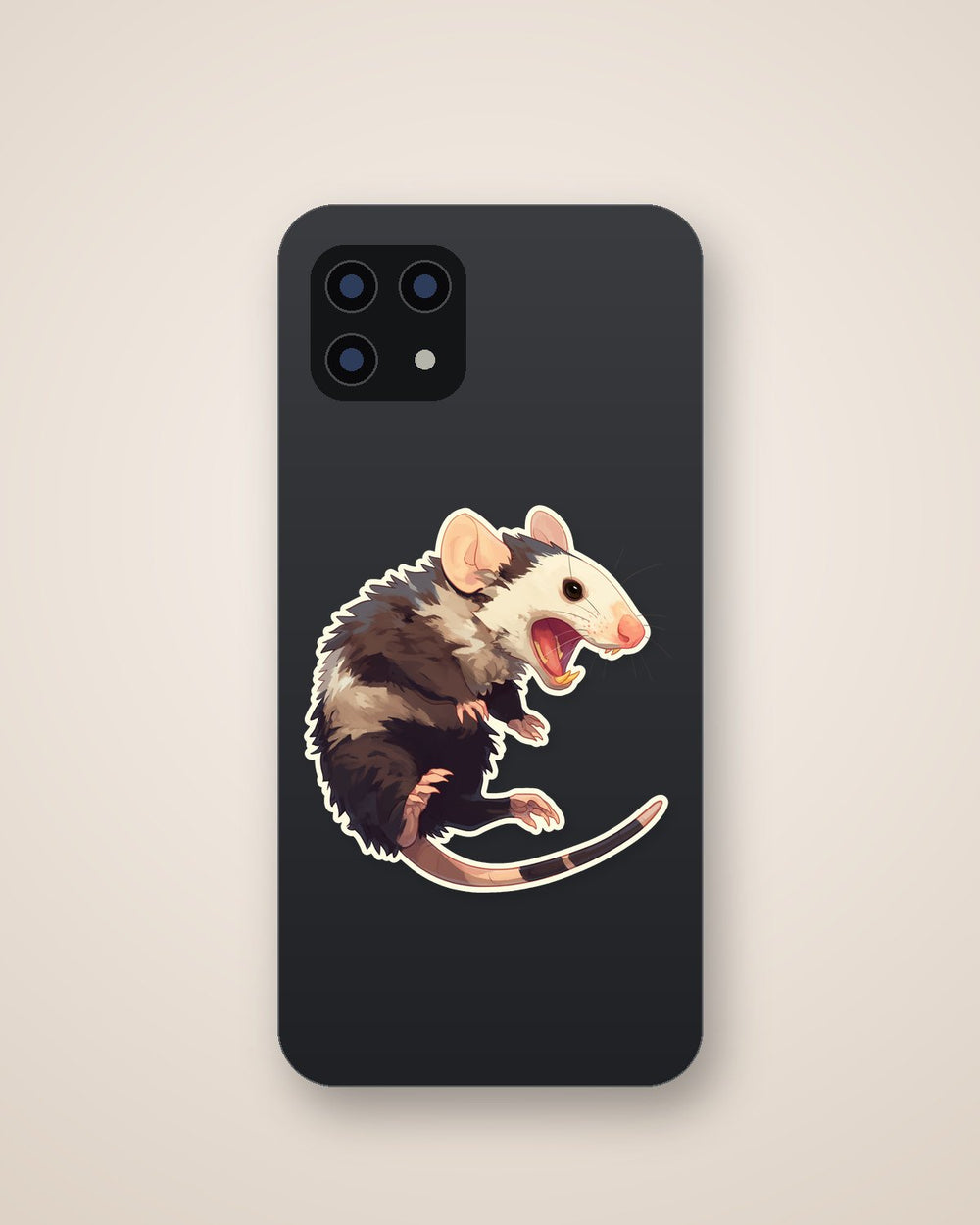 Funny Opossum Scream Weird Meme Clipart Sticker
