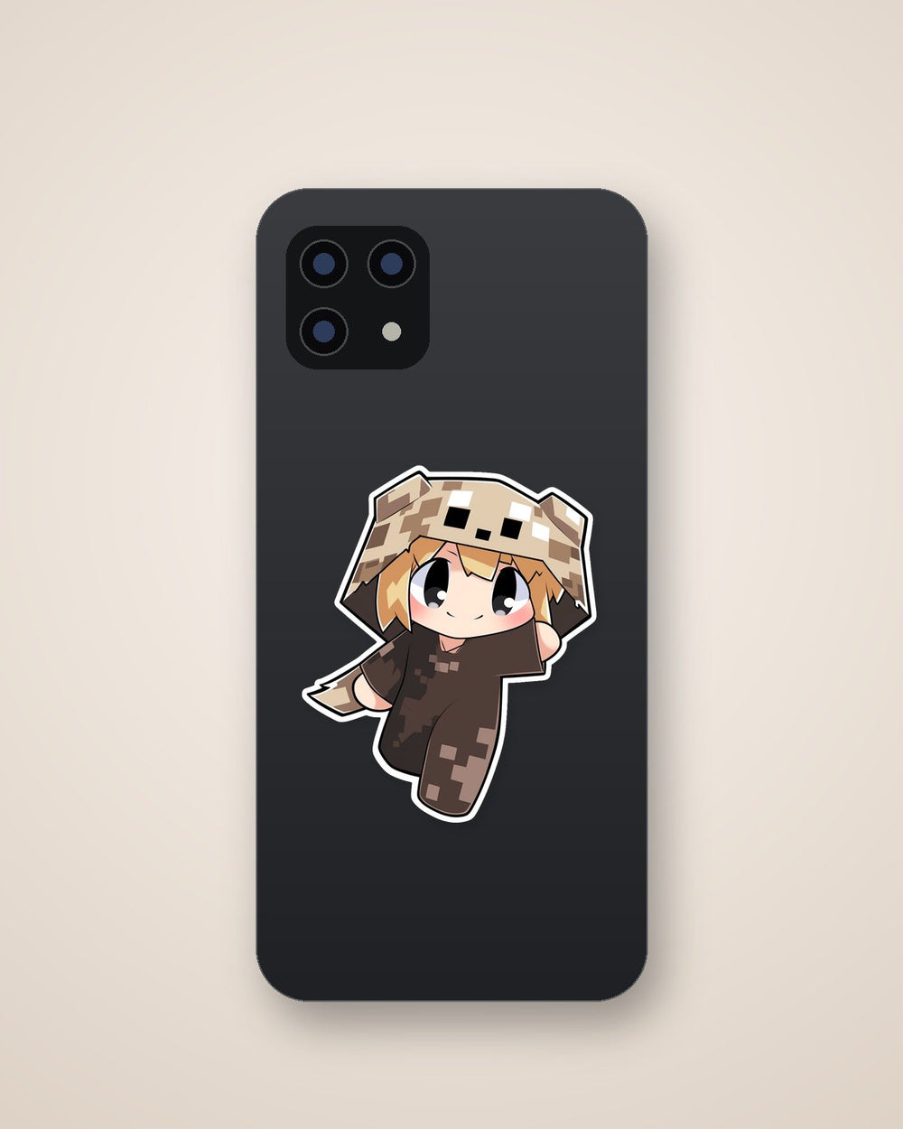 Minecraft Cute Girl in a Bear Costume Sticker