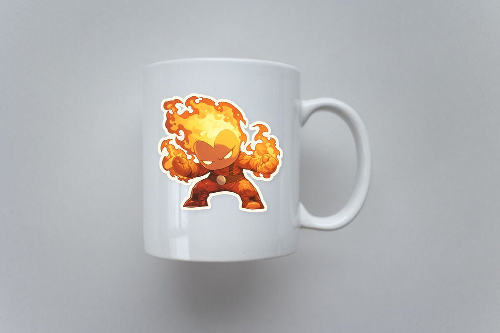 Marvel Human Torch Retro Sticker