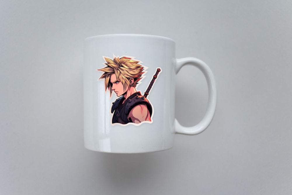 Final Fantasy Aesthetic Cloud Strife Sticker
