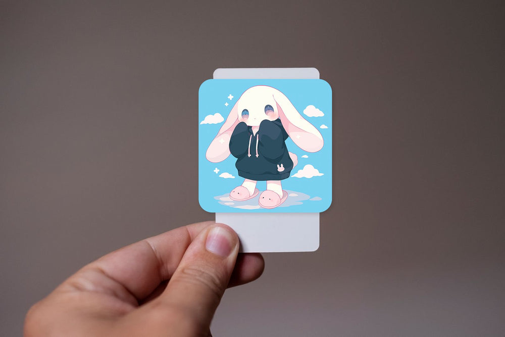 Cinnamoroll in Black Hoodie Kawaii Sticker
