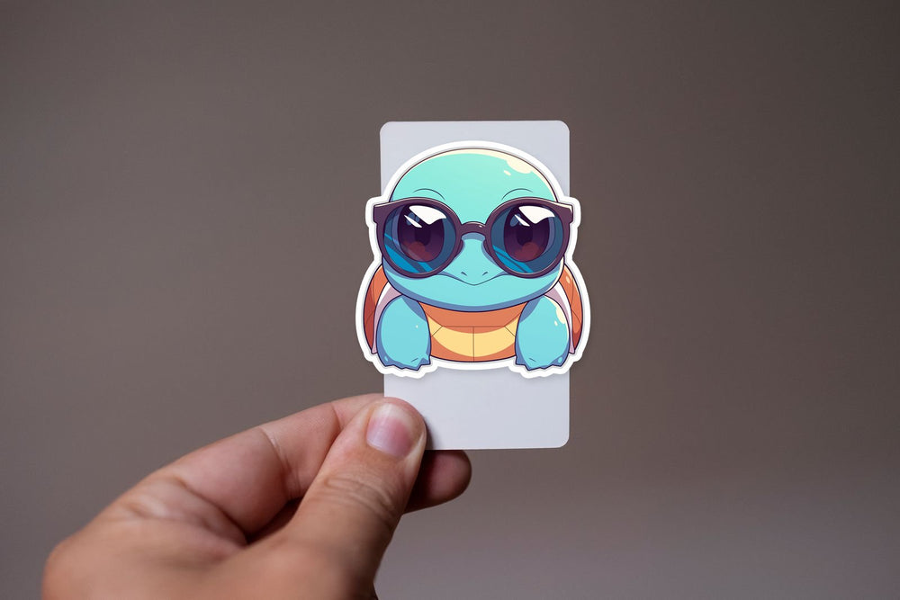 Squirtle Sunglasses Cool Sticker