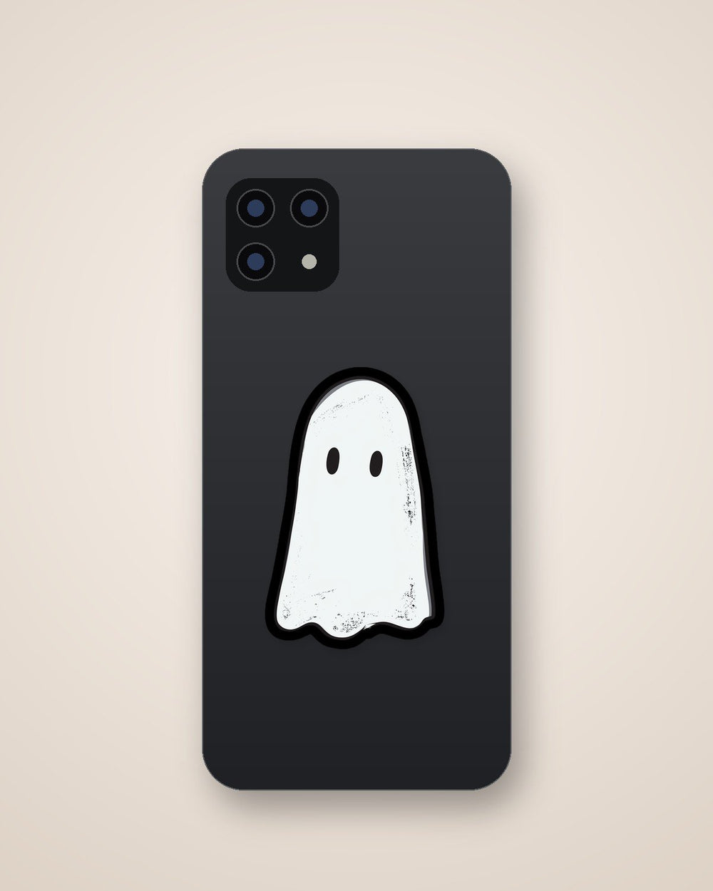 Cute Minimal Ghost Sheet Boo Halloween Sticker