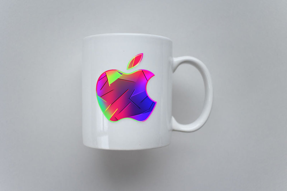 Colorful Apple Logo Sticker