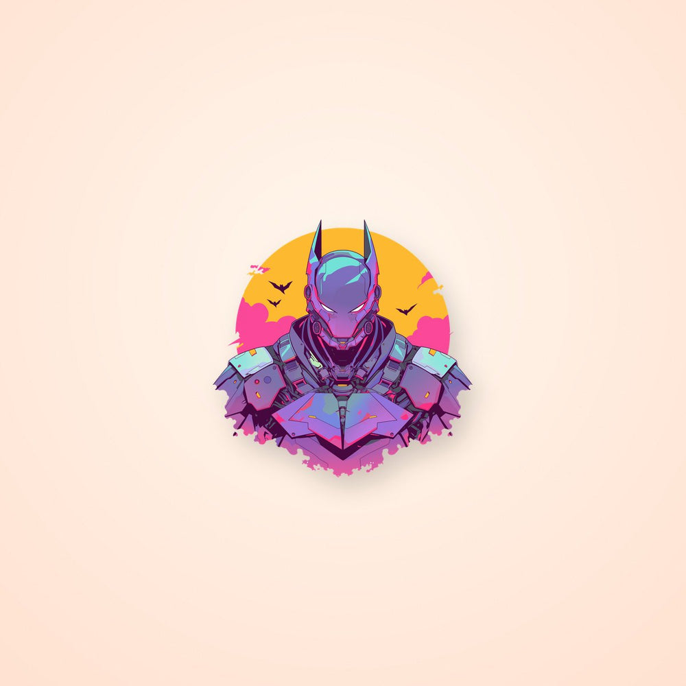 Cyberpunk Batman Futuristic Sticker