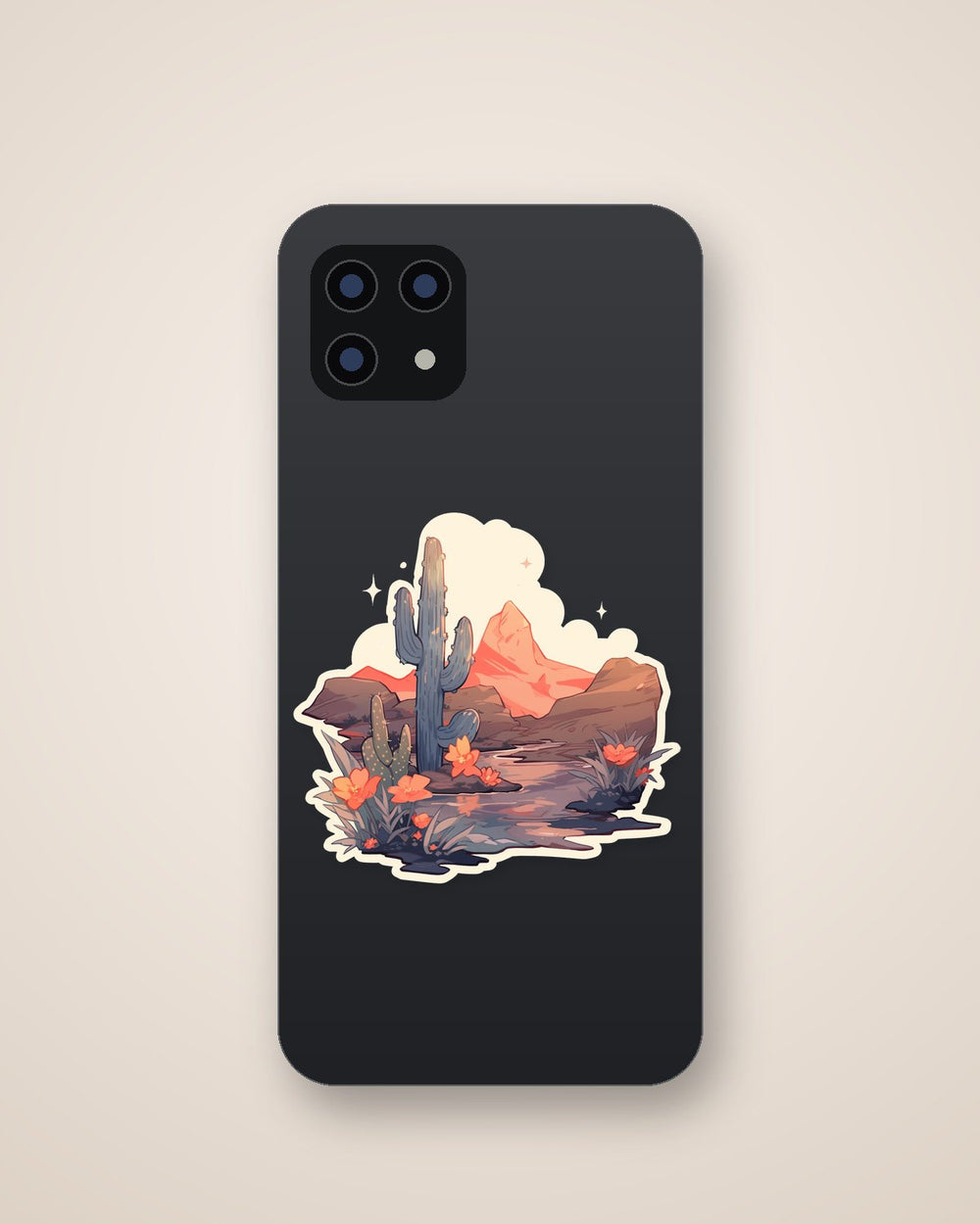 River in the Desert Aesthetic Sticker