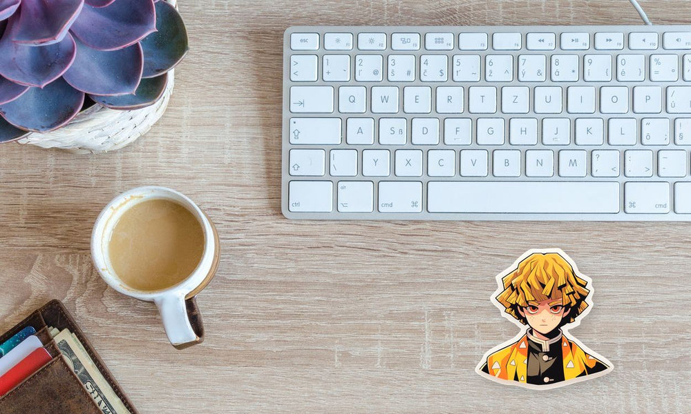Aesthetic Zenitsu Bust Sticker
