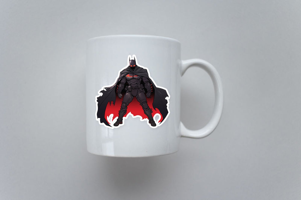 Cyberpunk Batman Red Glow Sticker