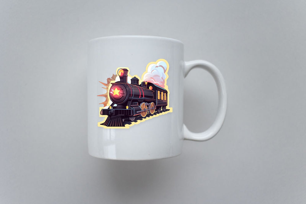 Aesthetic Steam Train Sticker