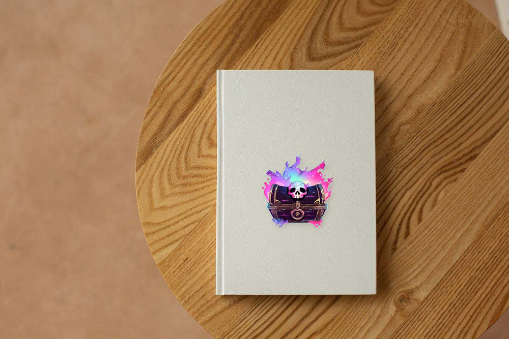 Sorcerer Pirate Chest with Skull Sticker