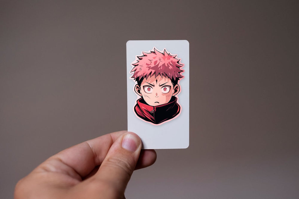 Aesthetic Yuji Itadori Jujutsu Kaisen Sticker