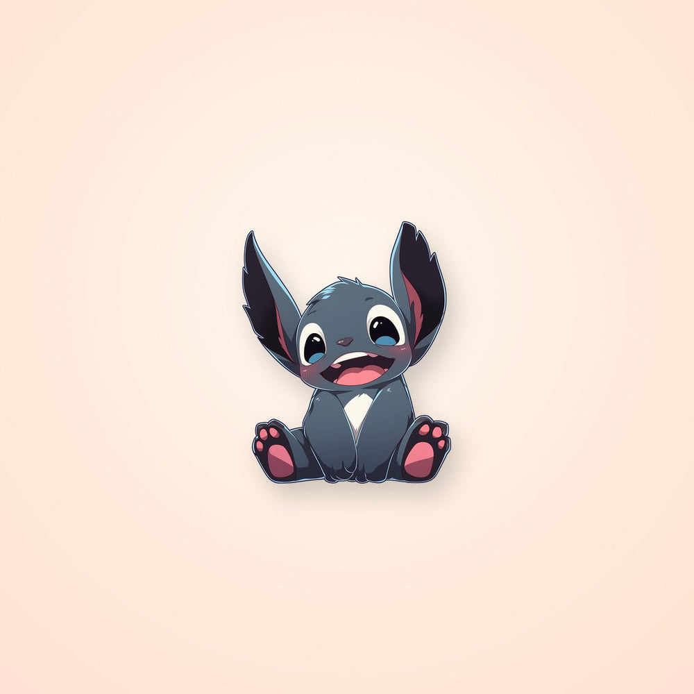 Smile Kid Stitch Sticker