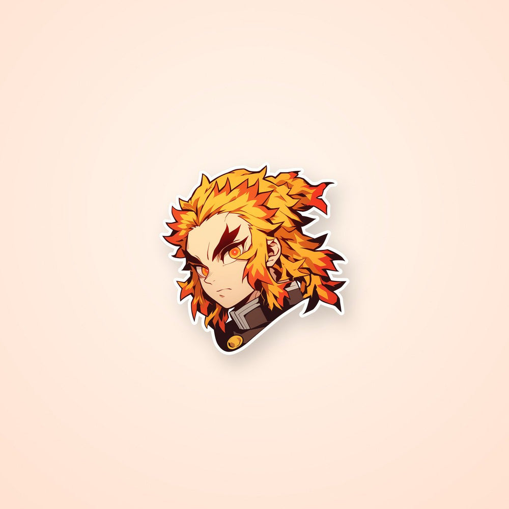 Rengoku Kyojuro Demon Slayer Anime Clipart Sticker