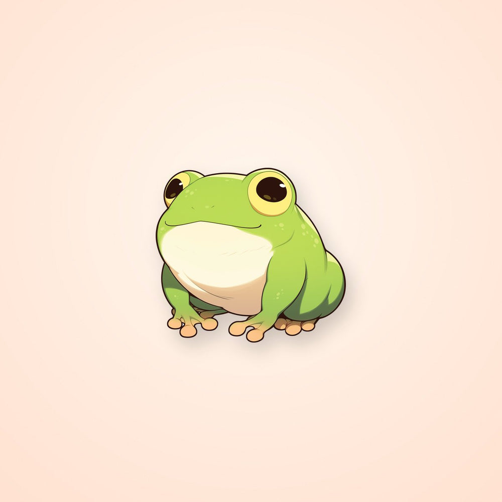 Derpy Frog Cute Sticker