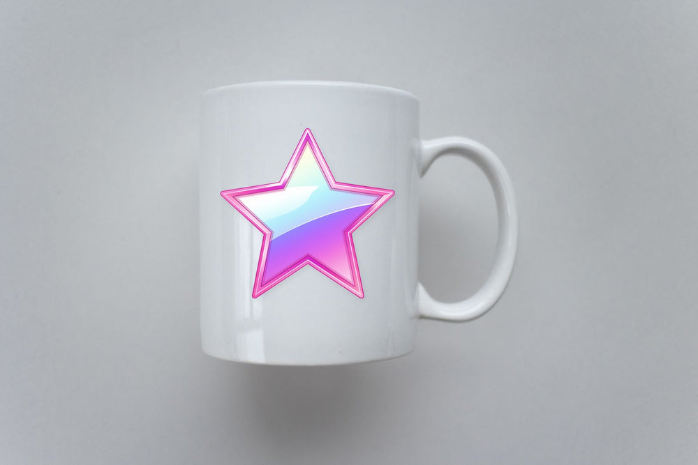 Gradient Pink Star Clipart