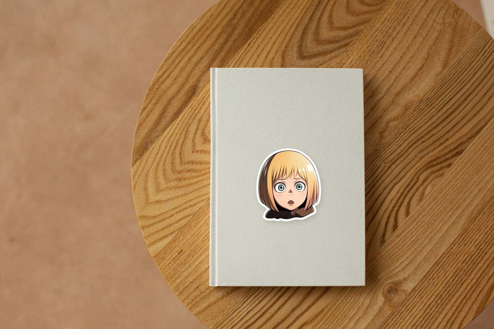 Aot Surprised Disheartened Armin Arlert Sticker