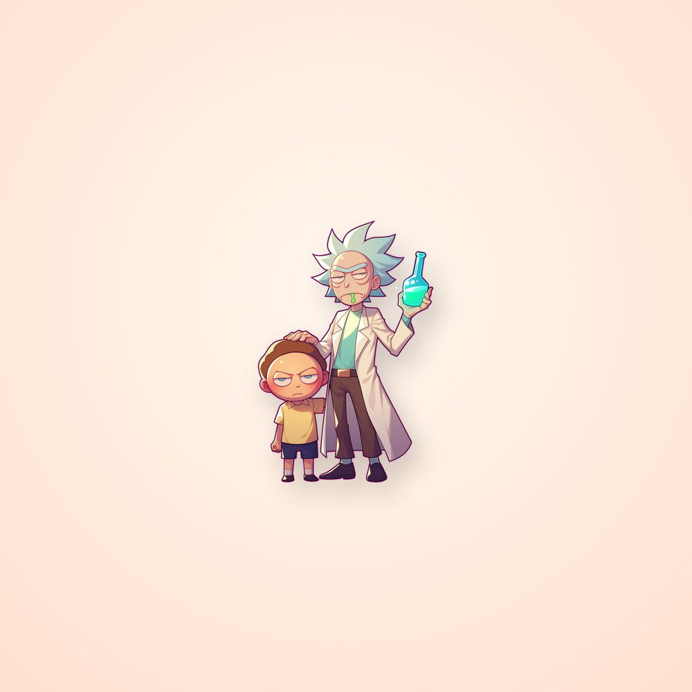 Rick and Morty Chibi Sticker