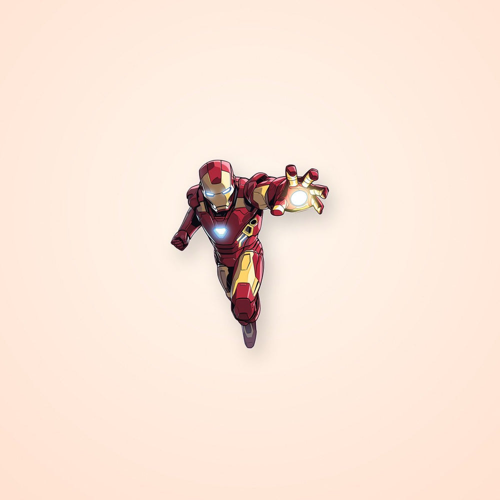 Marvel Iron Man Shooting Pose Sticker