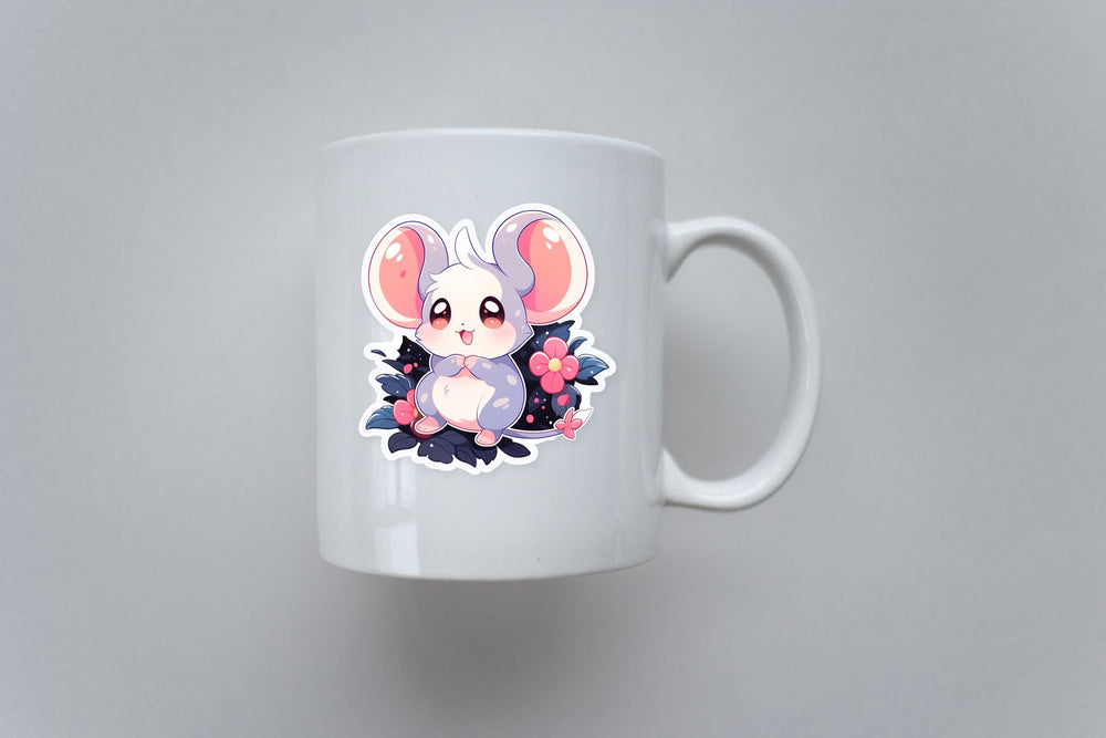 Cute Mouse with Big Ears Sticker