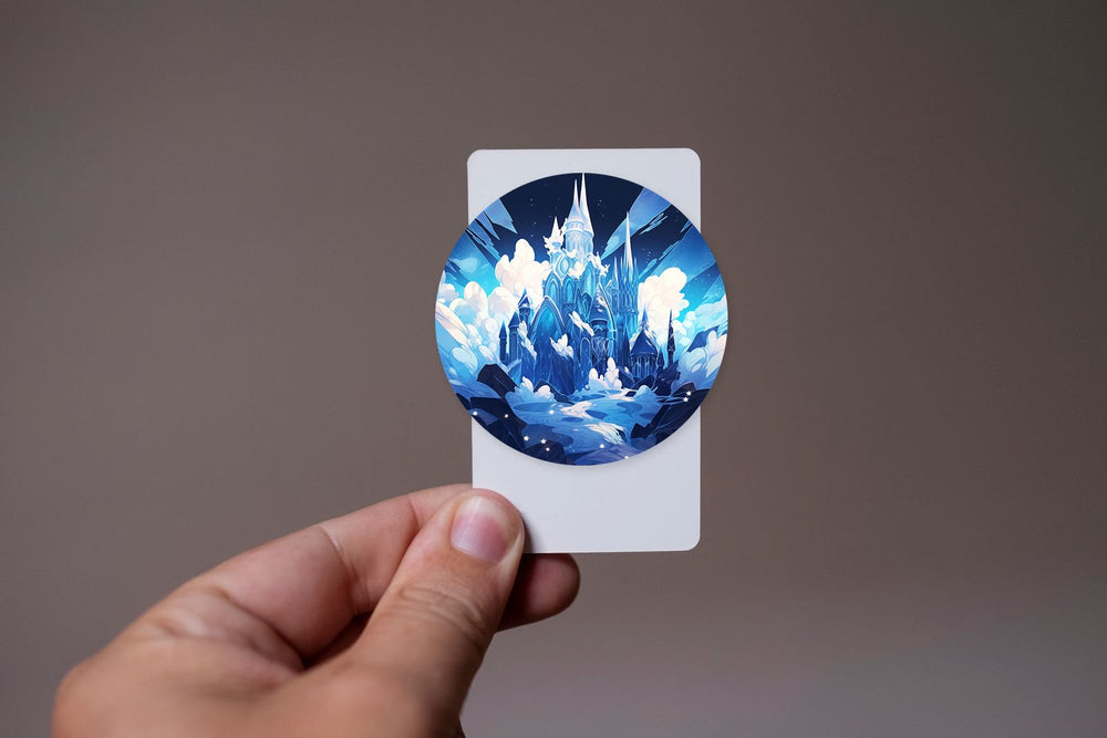 Ice Castle Round Sticker