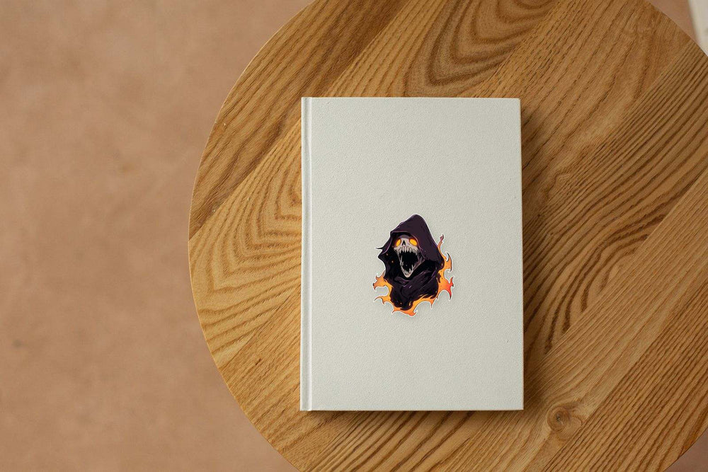 Scary Halloween Monster in Cloak Sticker