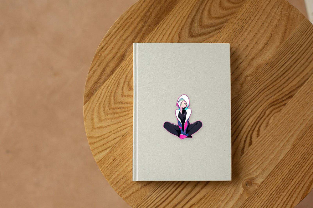 Spider-Gwen Pink Stroke Sticker