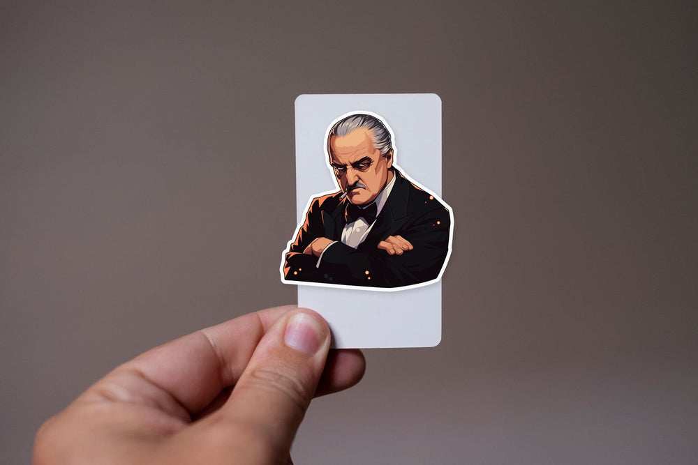 The Godfather Vito Corleone Smoking Sticker