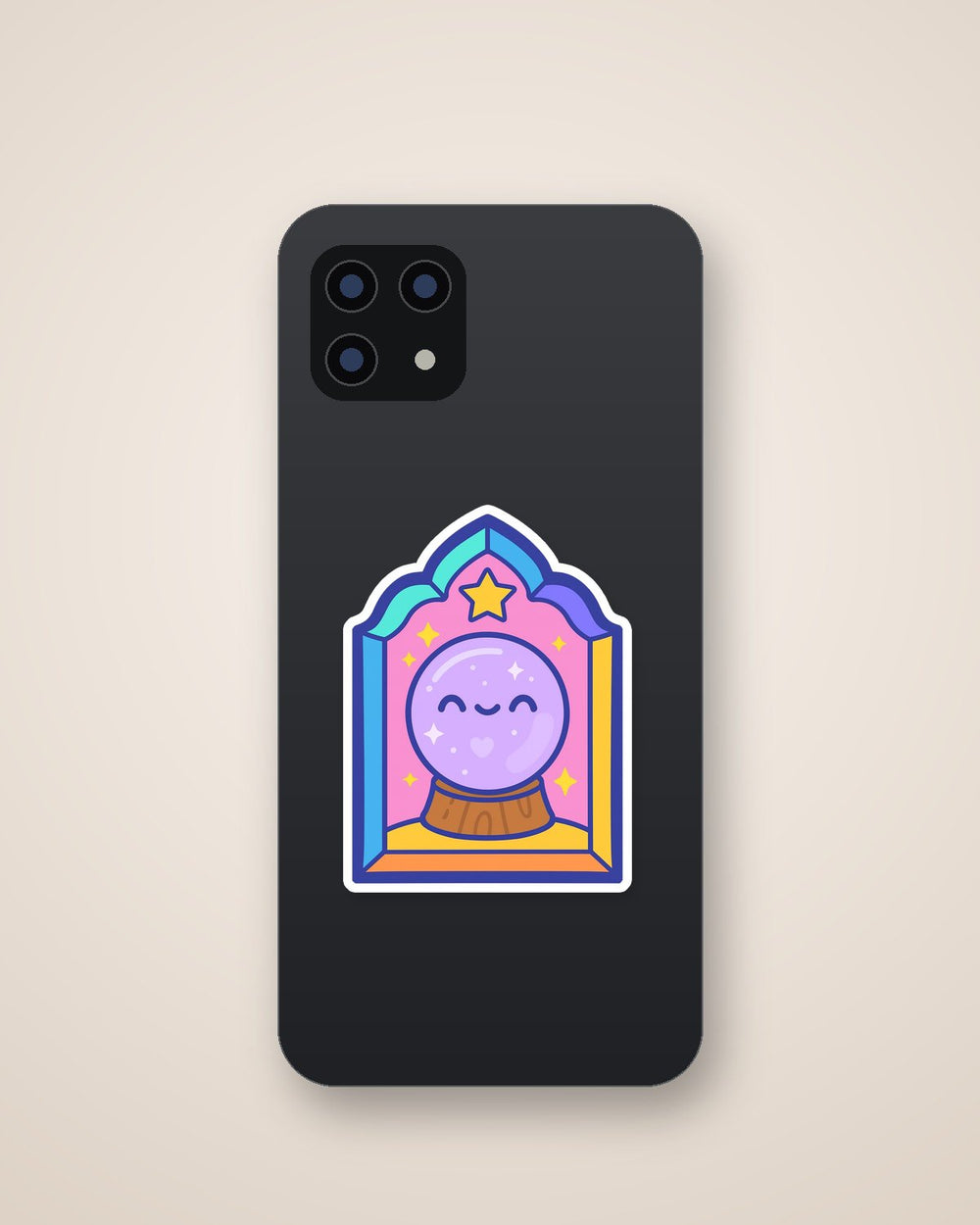 Cute Crystal Ball Fortune Sticker