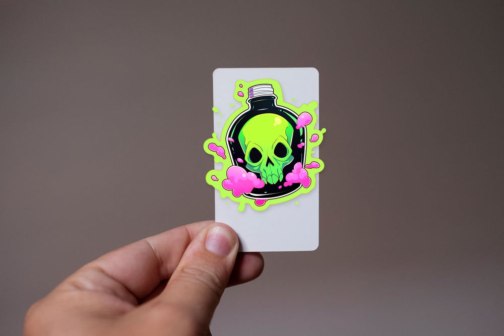 Toxic Skull Poison Sticker
