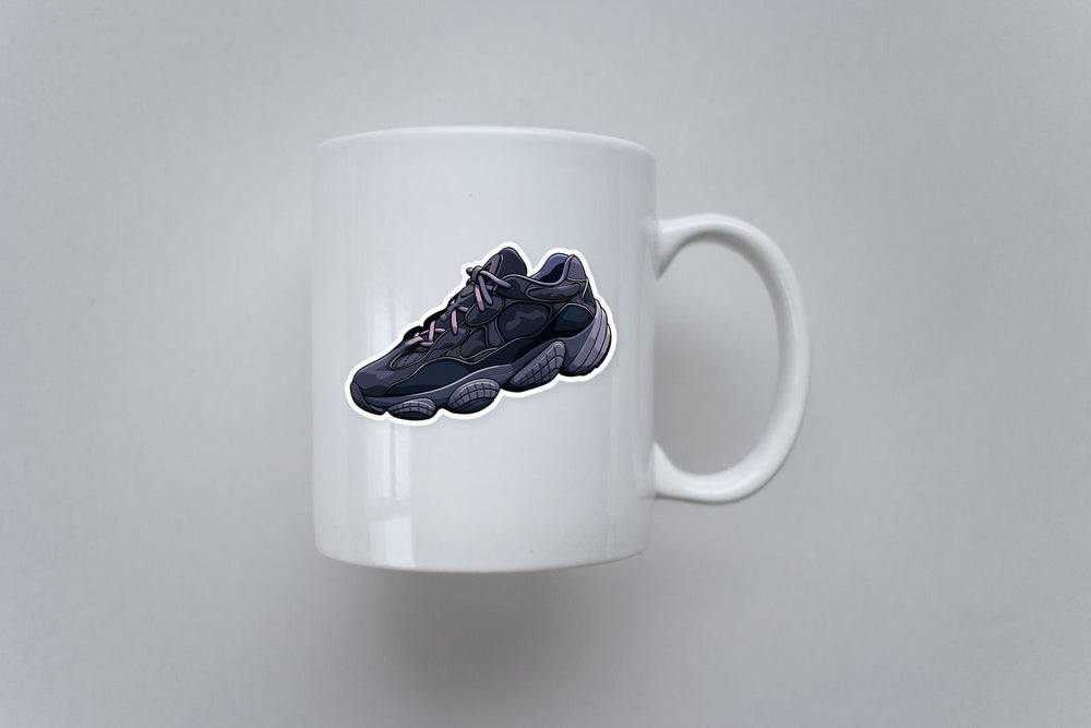 Black Yeezy 500 Sneaker Sticker