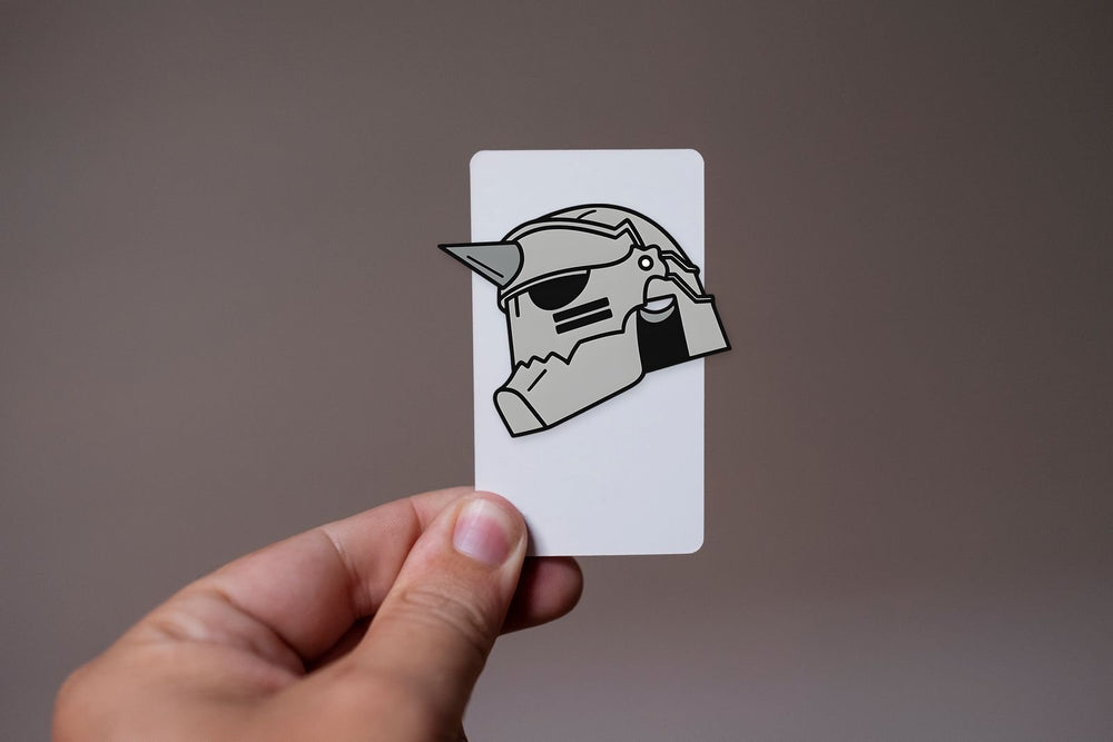 Alphonse Elric Armor Helmet Anime Sticker